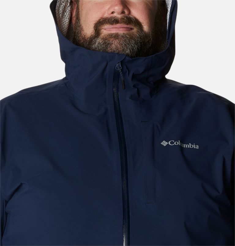 Men's Columbia Omni-Tech Ampli-Dry Shell Jackets Navy | Plus Size CA-V6503